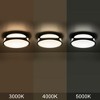C Cattleya 13" 3CCT Dimmable LED Flush Mount Ceiling Light with Opal Glass - 4 of 4