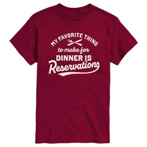 Men's - Instant Message - My Favorite Thing To Make For Dinner Short Sleeve Graphic T-Shirt - 1 of 4