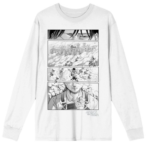 Attack On Titan Levi s Hallucinations Adult White Long Sleeve Tee Target