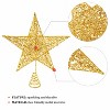 Aoibox 1 Piece 9 Inch Gold Glitter Christmas Tree Topper Metal Hollow Star Ornament for 4 to 10 Ft Tree Holiday Home Decoration - 4 of 4