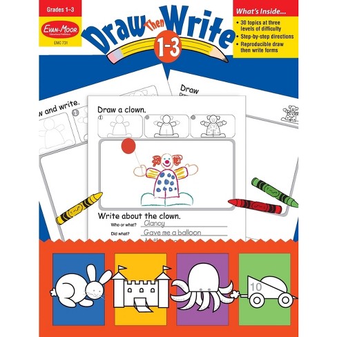 Draw...Then Write, Grade 1 - 3 Teacher Resource - (Draw Then Write) by  Evan-Moor Educational Publishers (Paperback) - image 1 of 1