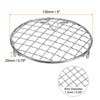 Unique Bargains Stainless Steel Round Cross Wire Barbecue Grill with Legs - 2 of 4