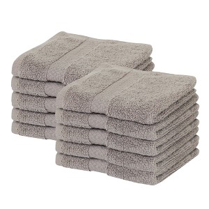 Splash Zero Twist 100% Ring Spun Cotton Reversible Face Washcloth Set, 550 GSM-Breathable, Lightweight, Highly Absorbent for a Stylish Bathroom Towels - 1 of 4