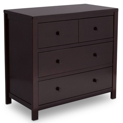 delta children's 3 drawer dresser chocolate