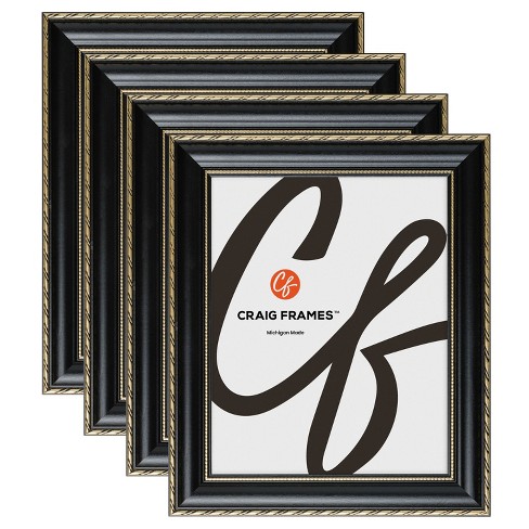 Craig Frames Victoria Ornate Black and Gold Single Image Picture Frame - image 1 of 4