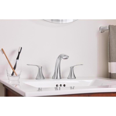 Darcy High-Arc Chrome Widespread Bathroom Faucet with Lever Handles