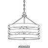 Progress Lighting Gulliver 4-Light Pendant, Galvanized, Open Design, Wood Grained Texture, Canopy Included - 2 of 4