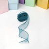Unique Bargains Ribbon Plain Fishtail Organza Simple Style Polyester 354.33"x1.57" 1Pcs - 2 of 3