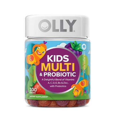 OLLY Kids' Multivitamin + Probiotic Gummies - Berry Punch - 100ct