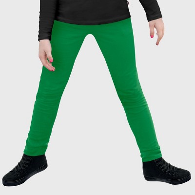 City Threads USA-Made Girls Soft Fleece Comfortable & Stylish Stretch Leggings for Toddlers/Kids
