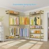 Timate F3 Garment Rack Industrial Pipe Wall Mounted Clothing Rack Walk in Closet Systems - image 4 of 4