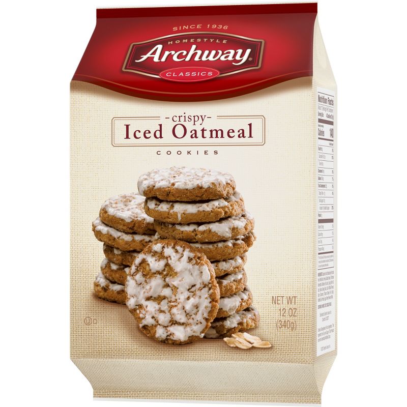 Archway Cookies Crispy Iced Oatmeal Cookies - 12oz, 4 of 6