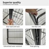 CuisinSmart Dog Playpen for Yard, 28 Inch 4 Panels Dog Pen Indoor, Heavy Duty Puppy Exercise Pen for RV Camping, Metal Pet Fence for Dogs - 4 of 4