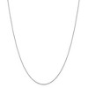 Black Bow Jewelry 0.5mm, 14k White Gold, Solid Box Chain Necklace - 3 of 4