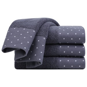 PiccoCasa Soft 100% Combed Cotton Luxury Highly Absorbent Bath Hand Towel - 1 of 4