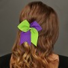 Unique Bargains Women's Fashion Two-Color Bow Hair Elastics 1 Pc - 2 of 4