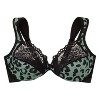 Glamorise Womens WonderWire Front-Closure Underwire Bra 1245 Centennial Leopard - image 4 of 4