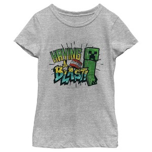 Girl's Minecraft Having a Blast T-Shirt - 1 of 4