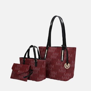 MKF Collection Aylet M Women's Vegan Leather Tote with Matching Mini Bag and Wristlet Purse by Mia K - 1 of 4