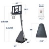 Best Choice Products Adjustable 4.4-10ft Basketball Hoop, Portable Goal w/Shatterproof Backboard, Ball Return - 2 of 4