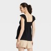 Eyelet Maternity Flutter Sleeve Top - Isabel Maternity by Ingrid & Isabel™ - 2 of 3