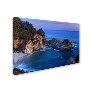 Trademark Fine Art -Mike Jones Photo 'Big Sur McWay Falls' Canvas Art - 1 of 3