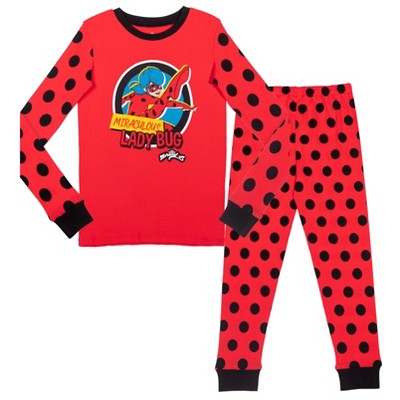 Miraculous Pullover Pajama Shirt and Pajama Pants Sleep Set Little Kid to Big Kid