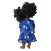 Doll Clothes Superstore Handmade Cute Kitten Print Nightgown for 18-Inch Girl Dolls – Deep Blue Pajamas - 4 of 4