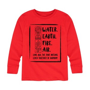 Boys' - Avatar: The Last Airbender - Elements Harmony Long Sleeve Graphic T-Shirt - 1 of 4