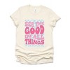 Simply Sage Market See The Good Checkered Short Sleeve Tee - 2 of 4