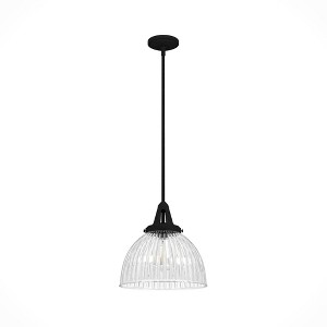 Hunter Fans 13" Cypress Grove Pendant Ceiling Light Natural Iron Finish - 1 of 4