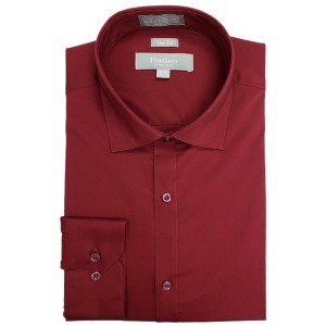 Men's Slim Fit Spandex Dress Shirt From Marquis - 1 of 4