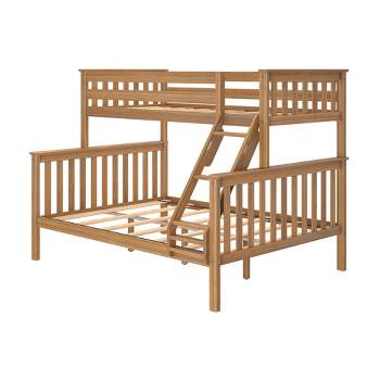Max & Lily Bunk Bed, Twin XL-Over-Queen Bed Frame for Kids
