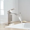 BWE Waterfall Single Handle Single Hole Low-Arc Bath Faucet Bathroom Drip-Free Vanity Sink Faucet - 4 of 4