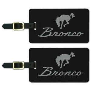 Ford Bronco Chrome Logo Luggage ID Tags Set of 2 - 1 of 4