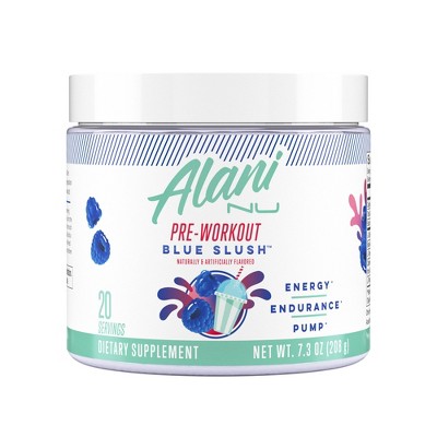 Alani Nu Pre-Workout Energy Supplement Powder Vegan - Blue Slush