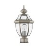Livex Lighting Monterey 1 - Light Post Light in  Brushed Nickel - 4 of 4