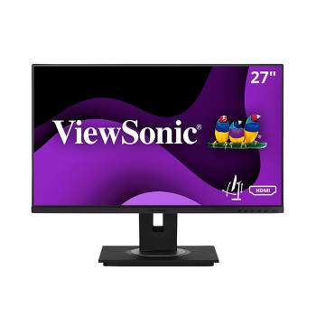 ViewSonic VG2748A 27 Inch IPS 1080p Ergonomic Monitor with Ultra-Thin Bezels, HDMI, DisplayPort, USB, VGA, and 40 Degree Tilt for Home and Office