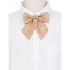 INSPIRE CHIC Women's Metallic Shiny Pre-tied Adjustable Strap Bow Ties - 4 of 4