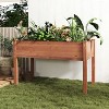 Okak Elevated Raised Garden Bed with Legs Wooden Planter Box for Vegetables, Flowers, Herbs, Outdoor Gardening, 31" x 16" x 30"/40" x 20" x 31" - 4 of 4