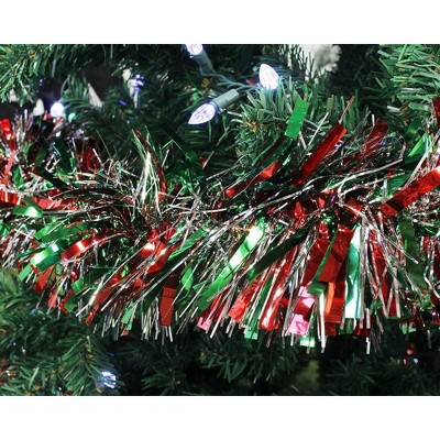 6-Pack Multicolor Christmas Tinsel Garland Decoration