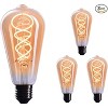 CROWN LED 110V-130V, 40 Watt, EL17 Edison Light Bulb E26 Base Dimmable Incandescent Bulbs, 3 Pack - 3 of 4