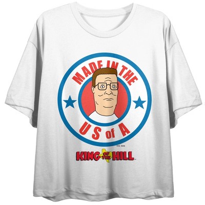 King Of The Hill Hank Hill Logo Crew Neck Short Sleeve Royal Heather  Women's T-shirt : Target