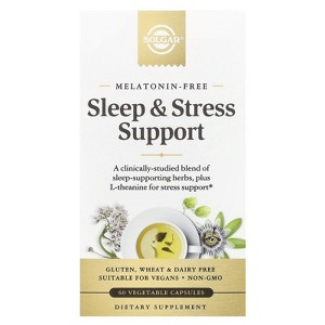 Solgar Sleep & Stress Support, 60 Vegetable Capsules - 1 of 3