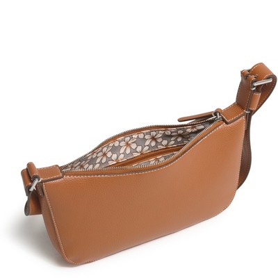 Vera Bradley Women's Outlet Faux Leather Sling Crossbody Bag Roasted Pecan — фото 2