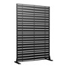 47-inches W x 72-inches H Black Galvanized Sheet Screen Outdoor and lndoor Divider for Balcony Patio Garden Room Divider (Type 4) - 4 of 4
