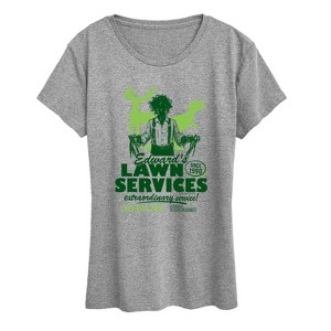 Women's - Edward Scissorhands - Edwards Lawn Services Short Sleeve Graphic T-Shirt - 1 of 4