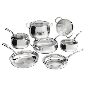 Cuisinart 12pc Pure Clad Triple Ply Stainless Steel Cookware Set - 1 of 4