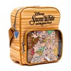 Disney Vegan Leather Crossbody Backpack with Adjustable Strap, Snow White and the Seven Dwarfs Face Smash Group Pose and Faux Wood Grain - 2 of 4