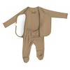 Bonsie Skin to Skin Babywear - Footie - Mocha - 3 of 4